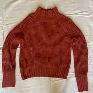 Hippie Rose Rust Cowl Neck Sweater